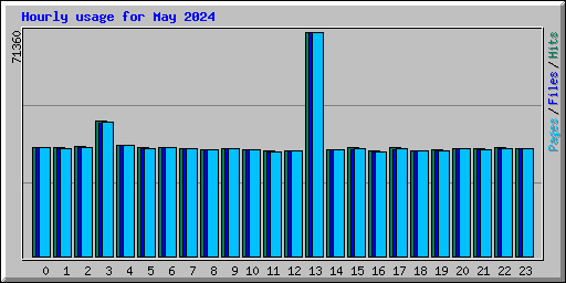Hourly usage for May 2024