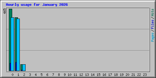 Hourly usage for January 2026